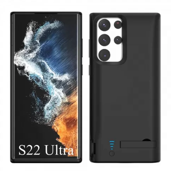 Чехол аккумулятор для Samsung S22 Ultra black 5000 mAh