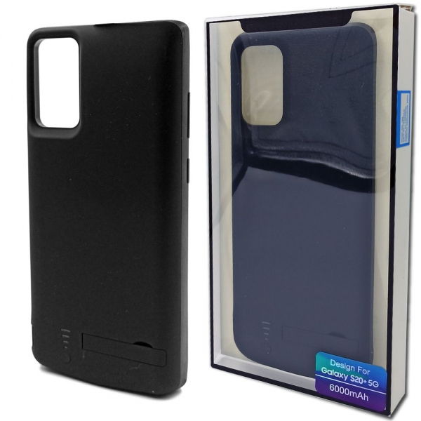 Чехол аккумулятор для Samsung S20 Plus 6000 mAh Black