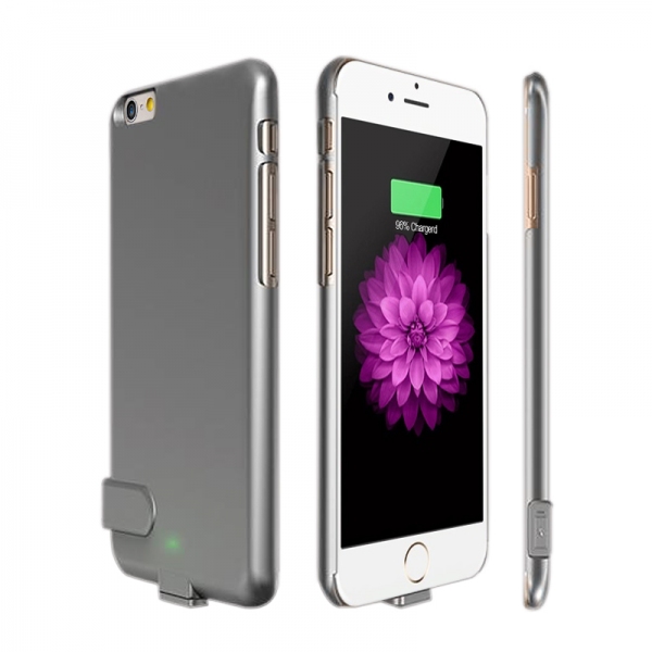 Чехол аккумулятор для iPhone 7 grey (1500 mah) ProStrum Case