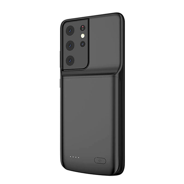 Чехол зарядка для Samsung S21 Ultra black 4700 mAh